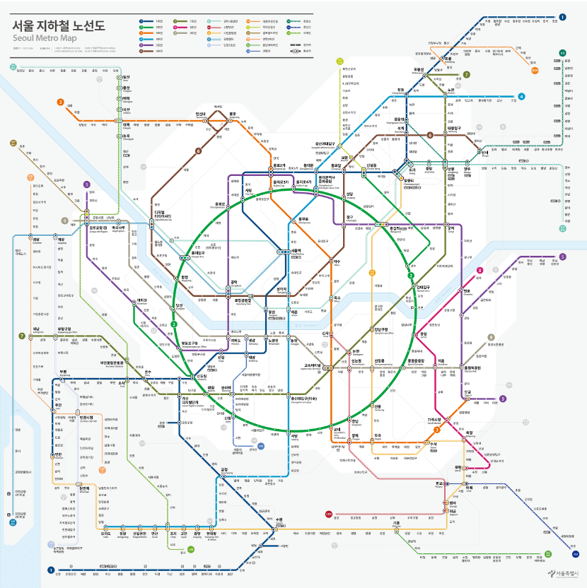 2023 새롭게 바뀌는 서울 지하철 노선도