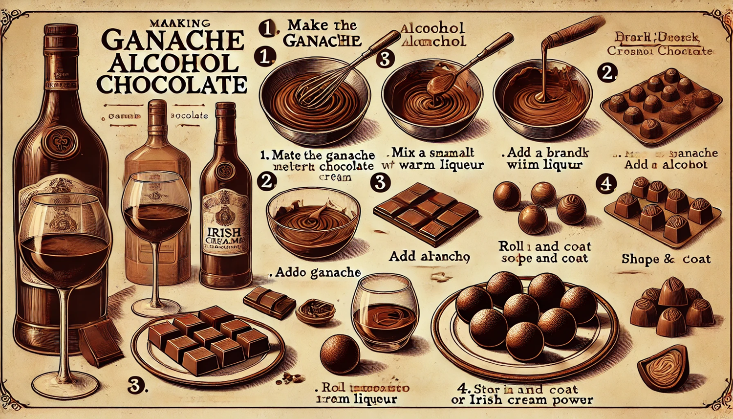 가나슈 술 초콜릿 (Ganache Alcohol Chocolate)