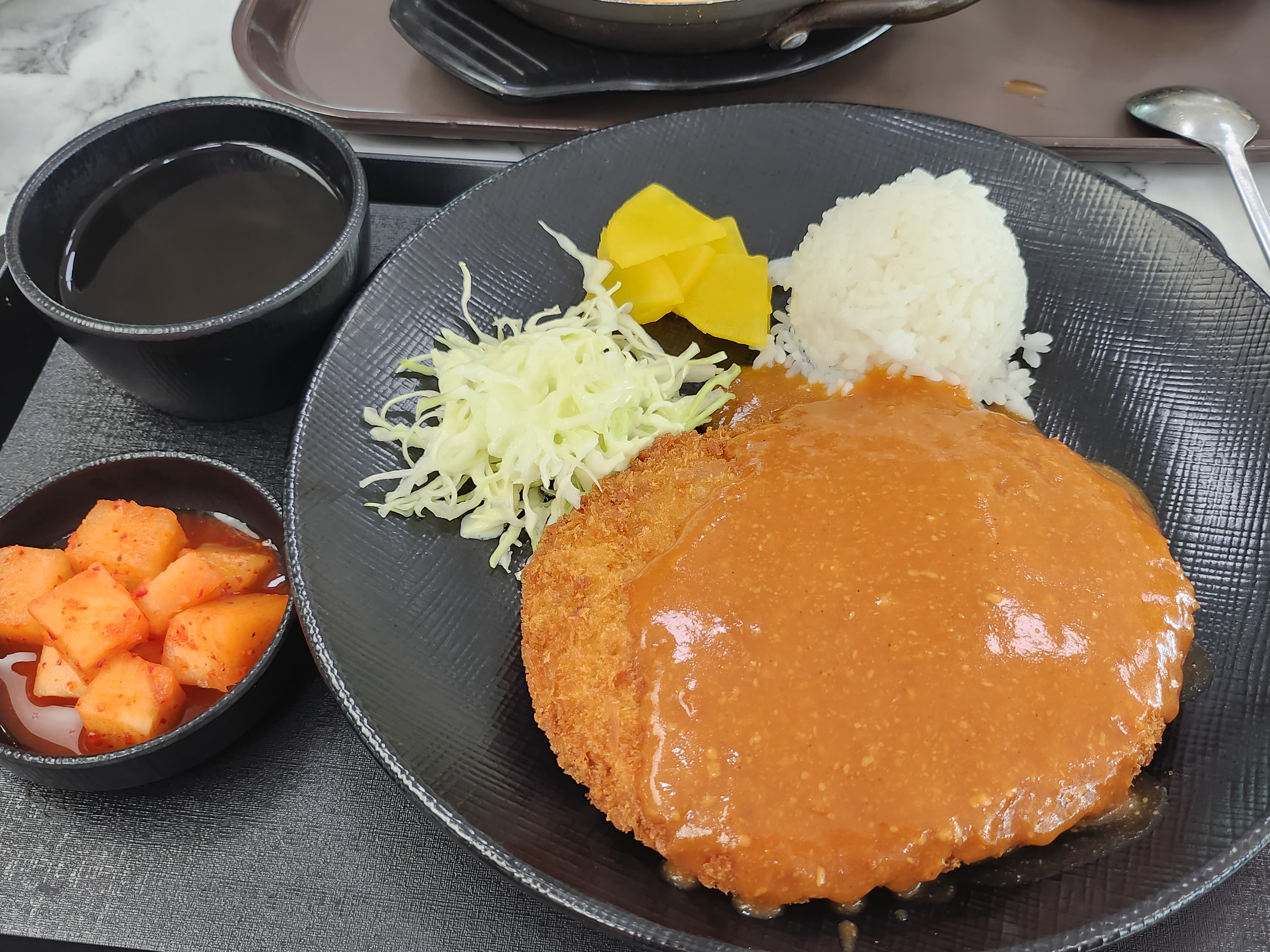  부여백제휴게소 (공주방향) 푸드코트 메뉴, 돈까스, 부대찌개 후기