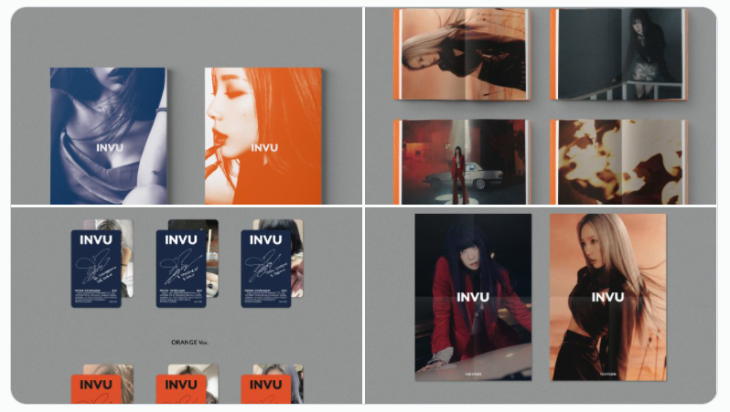 TAEYEON 태연 The 3rd Album [INVU] - BLUE &amp; ORANGE Version