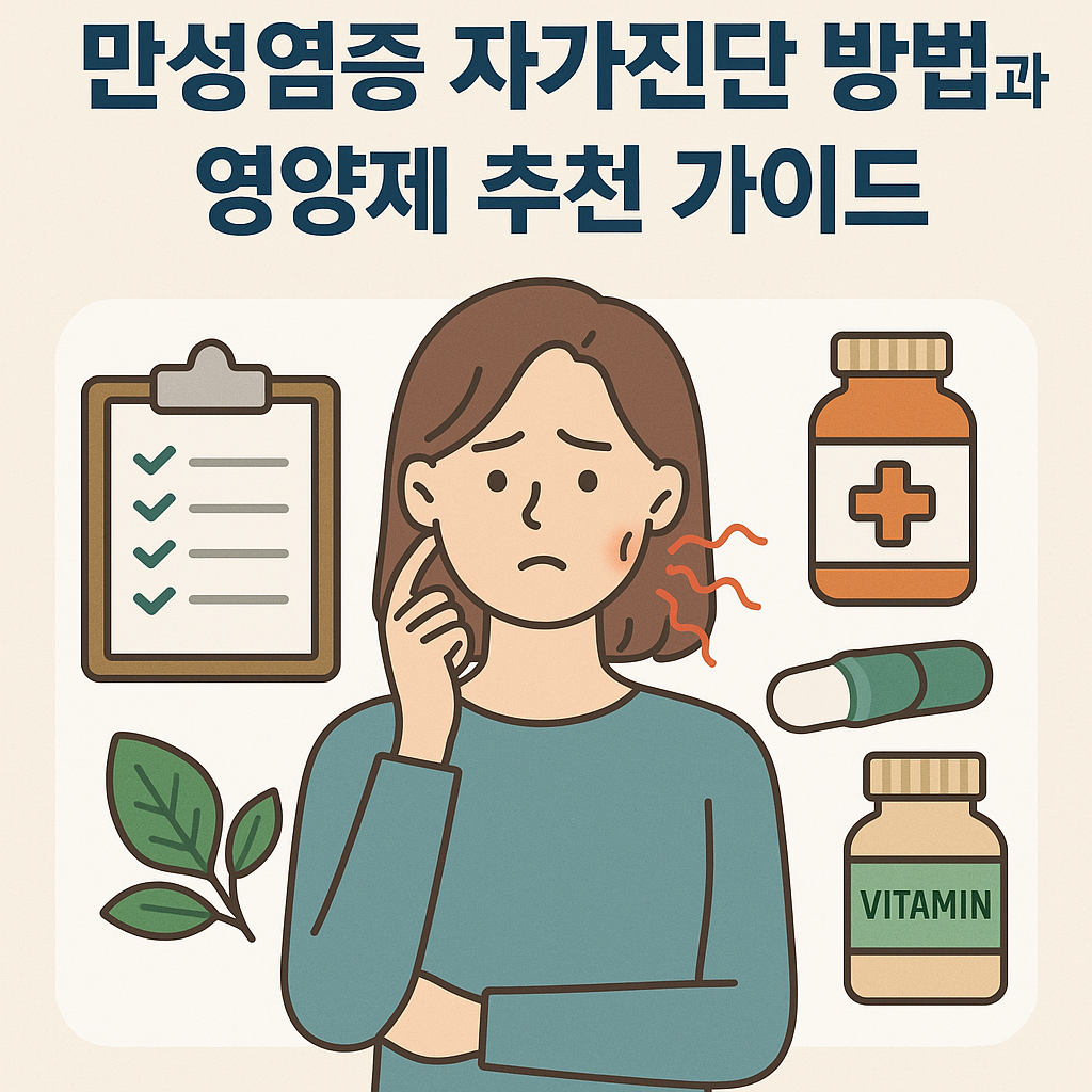 만성염증 자가진단 방법과 영양제 추천 가이드