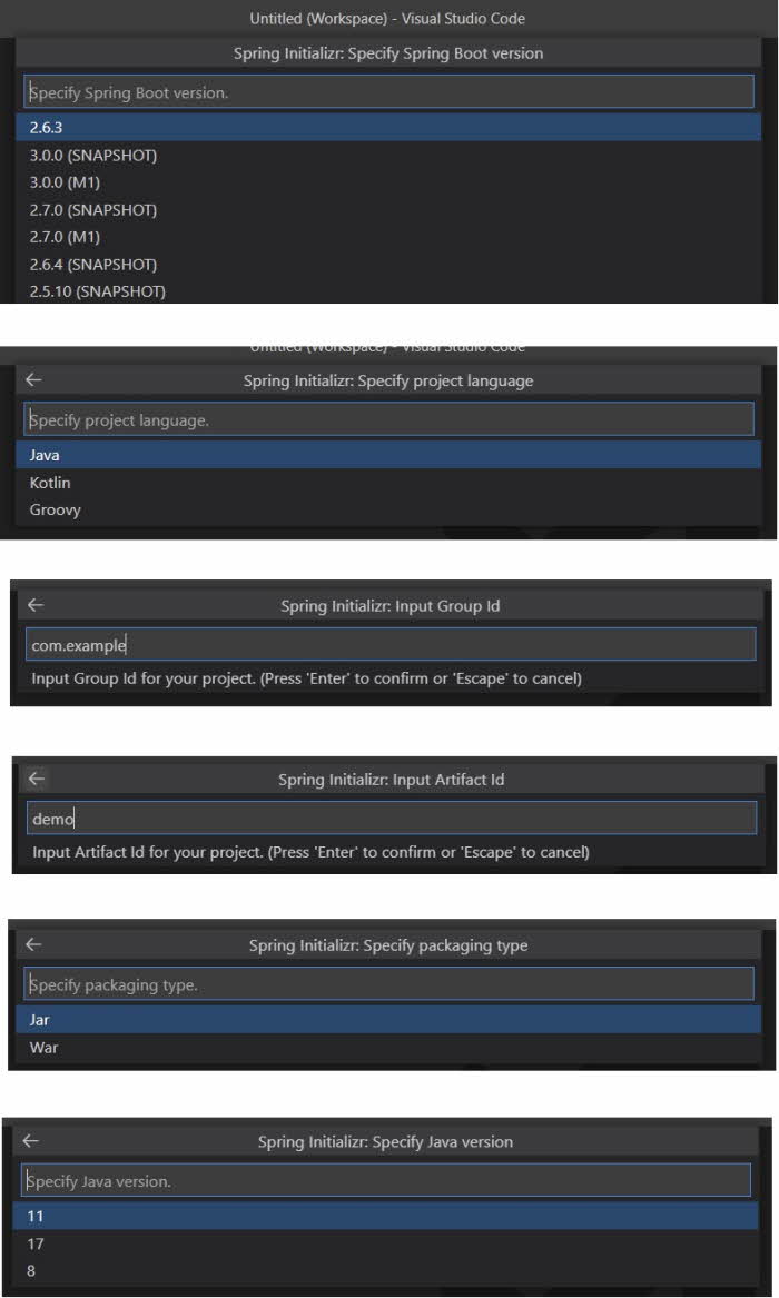 Spring Boot 기본정보 작성