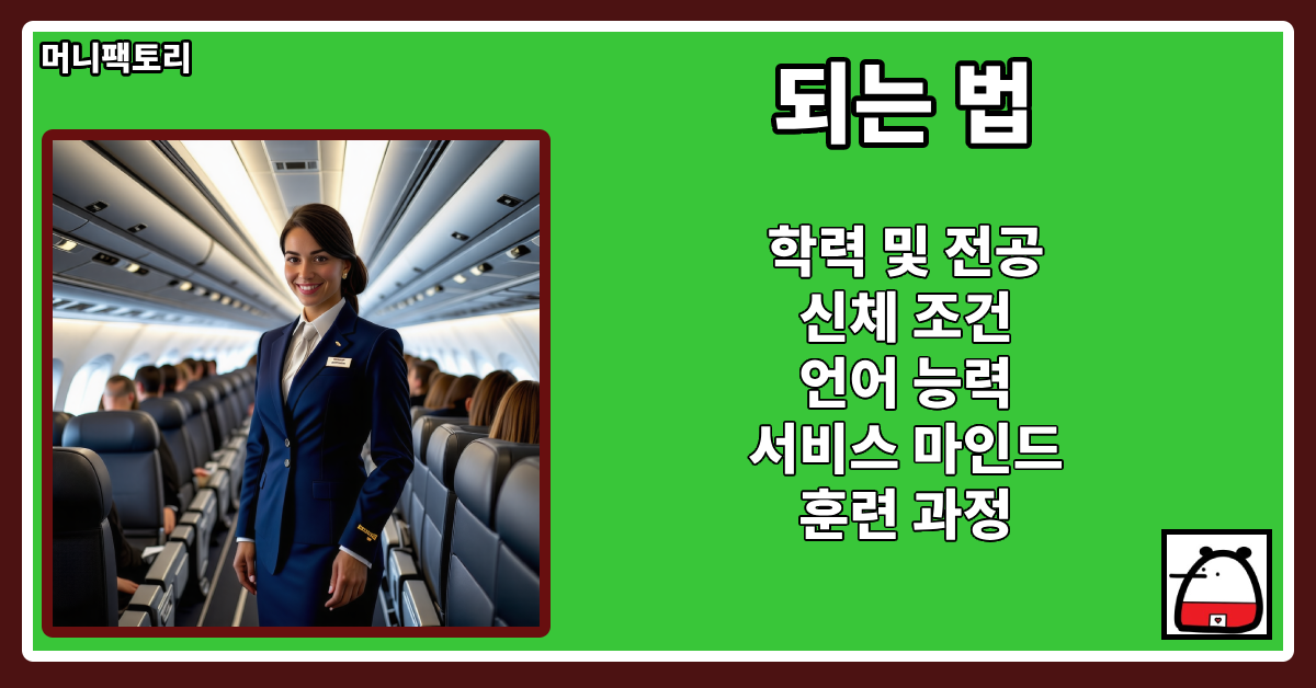 승무원되는법
