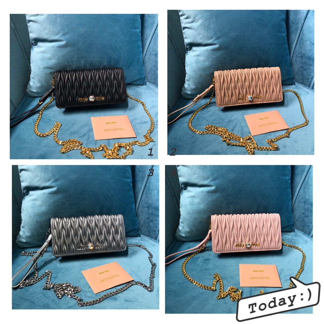  [MIUMIU] 미우미우 마틀라쎄 체인 크로스백 5ZH029 (4 COLOR)