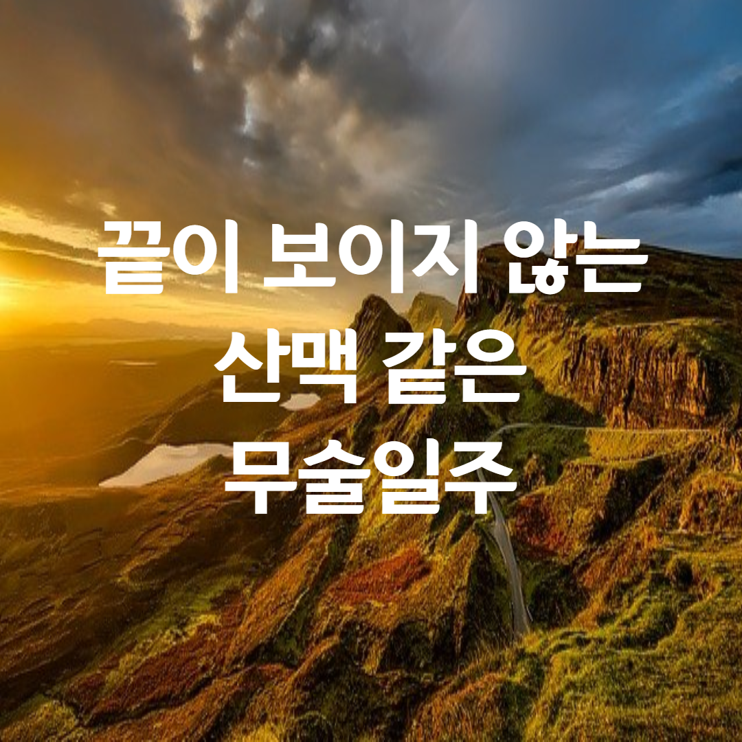  35. 끝이 보이지 않는 산맥같은 무술일주