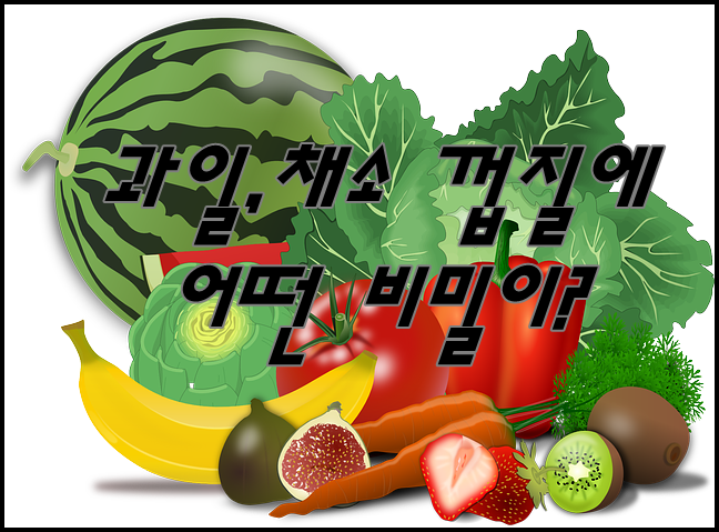  채소,과일 껍질에 비밀이? 몸에 좋은 껍질 Best 5