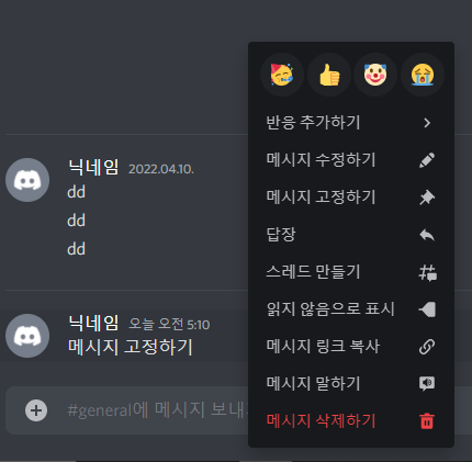  디스코드 메시지 고정하기, 고정한 메시지 보는법