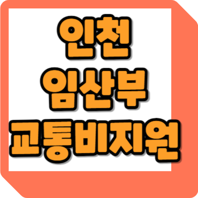  인천 임산부 교통비 지원 50만원 지급방법 시기 신청 조건 총정리