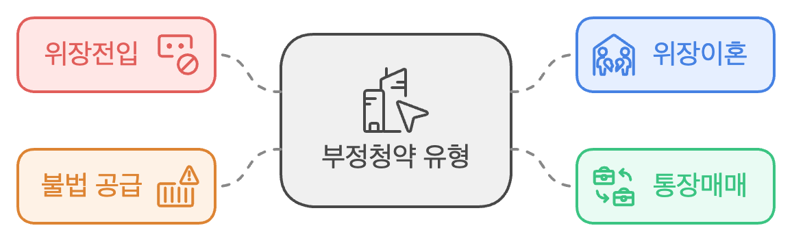 부정청약의 네 가지 유형