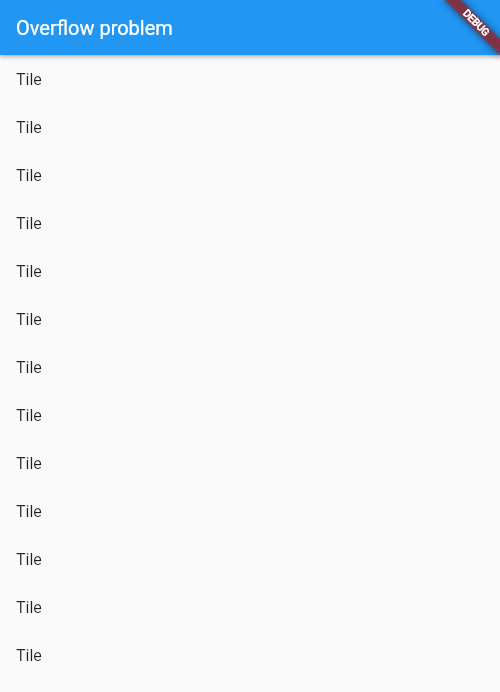 Flutter overflow 현상 해결하기