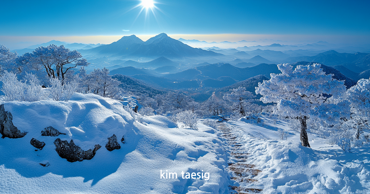 백암산의 사계절