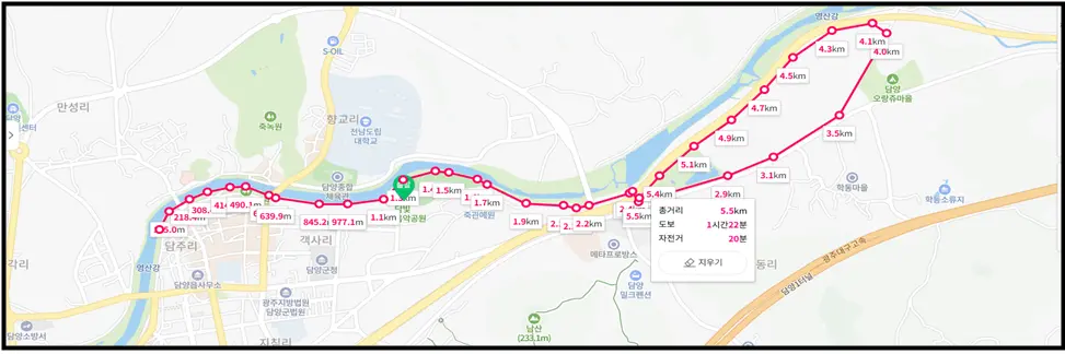 제19회-담양-메타세쿼이아-전국마라톤대회-코스