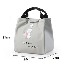  가벼운토트백스타일룩 의 주머니, 손에 들다, 청소년 가방 휴대 캔버스, 경량 알루미늄호일층 보온도시락통, 간략함. 추천상품모음전