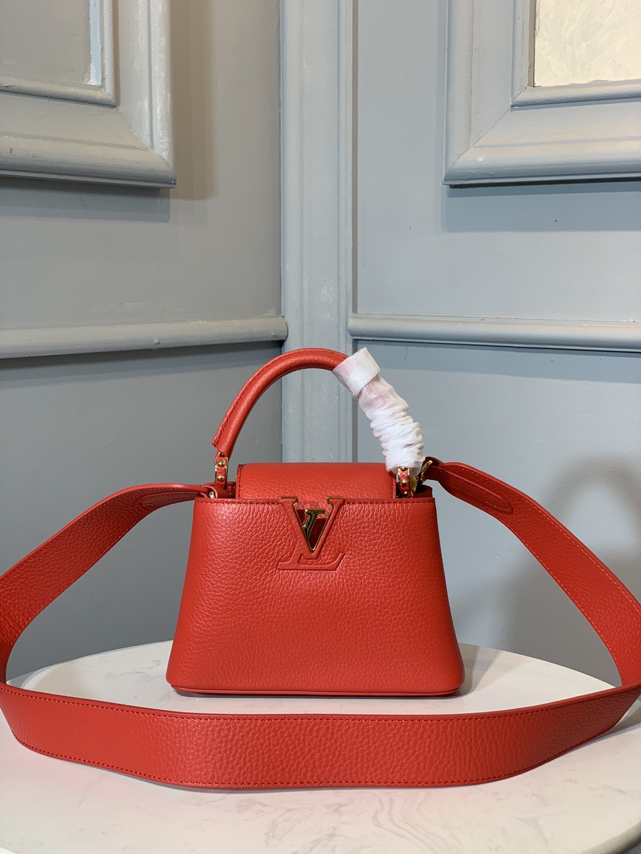  [LOUIS VUITTON] 루이비통 카퓌신 미니백 레드