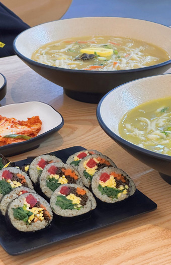 배말 보말 칼국수 김밥
