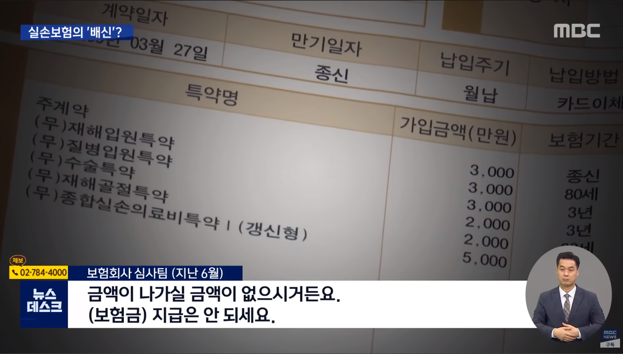  꼬박꼬박 보험료 냈는데…치료비는 나라에서 받아라? (2020.11.25/뉴스데스크/MBC)