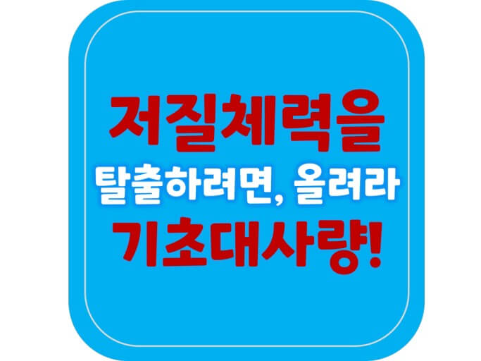 근육을 늘려라