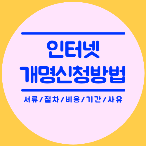 인터넷개명신청방법