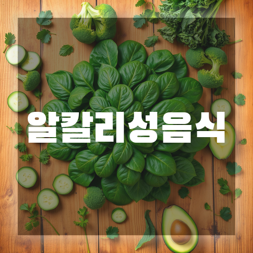 알칼리성 음식: 위산을 중화해주는 식재료