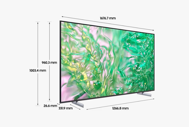 삼성전자 TV 2024 크리스탈(Crystal) UHD UD8000 189cm(75인치) 스탠드형, 풀 모션 슬림핏 벽걸이형