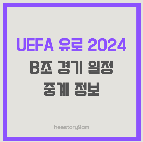 UEFA 유로 2024 B 조 경기 일정, 중계 정보