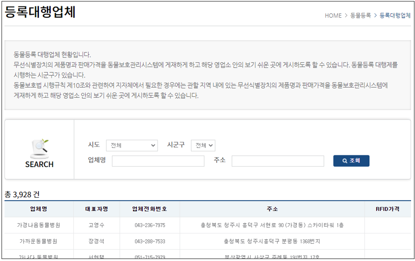 동물보호관리시스템 반려견 등록 자진 신고 동물보호관리시스템 반려견 등록 자진 신고