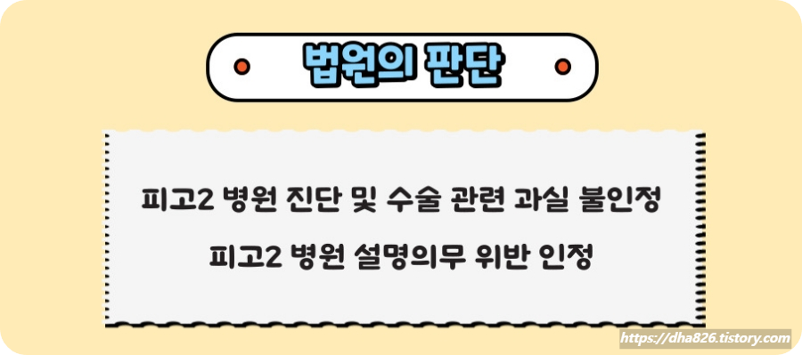 피고 2 병원 관련 법원 판결