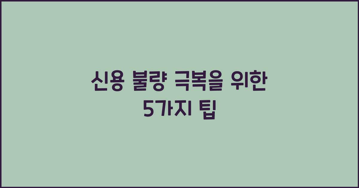 신용 불량