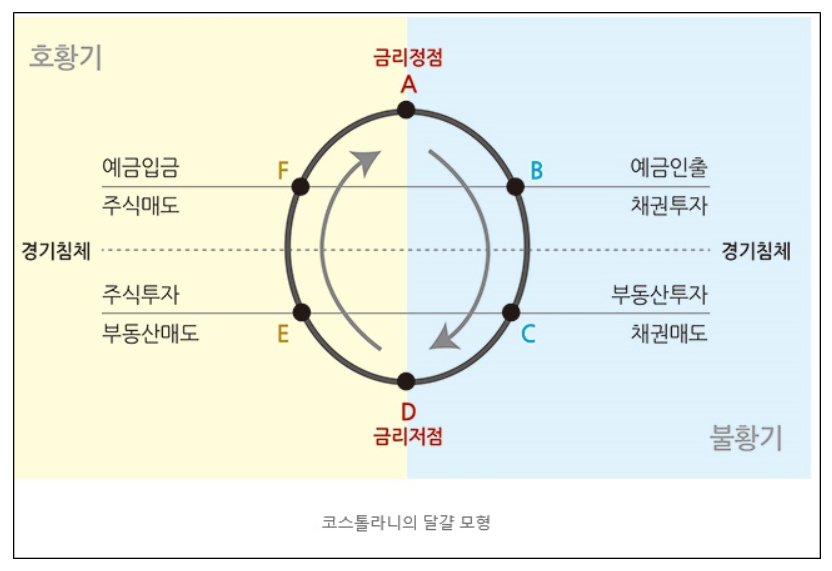  [주식] 앙드레 코스톨라니의 달걀모형에 대해 알아보자! | 금리에 따른 투자전략