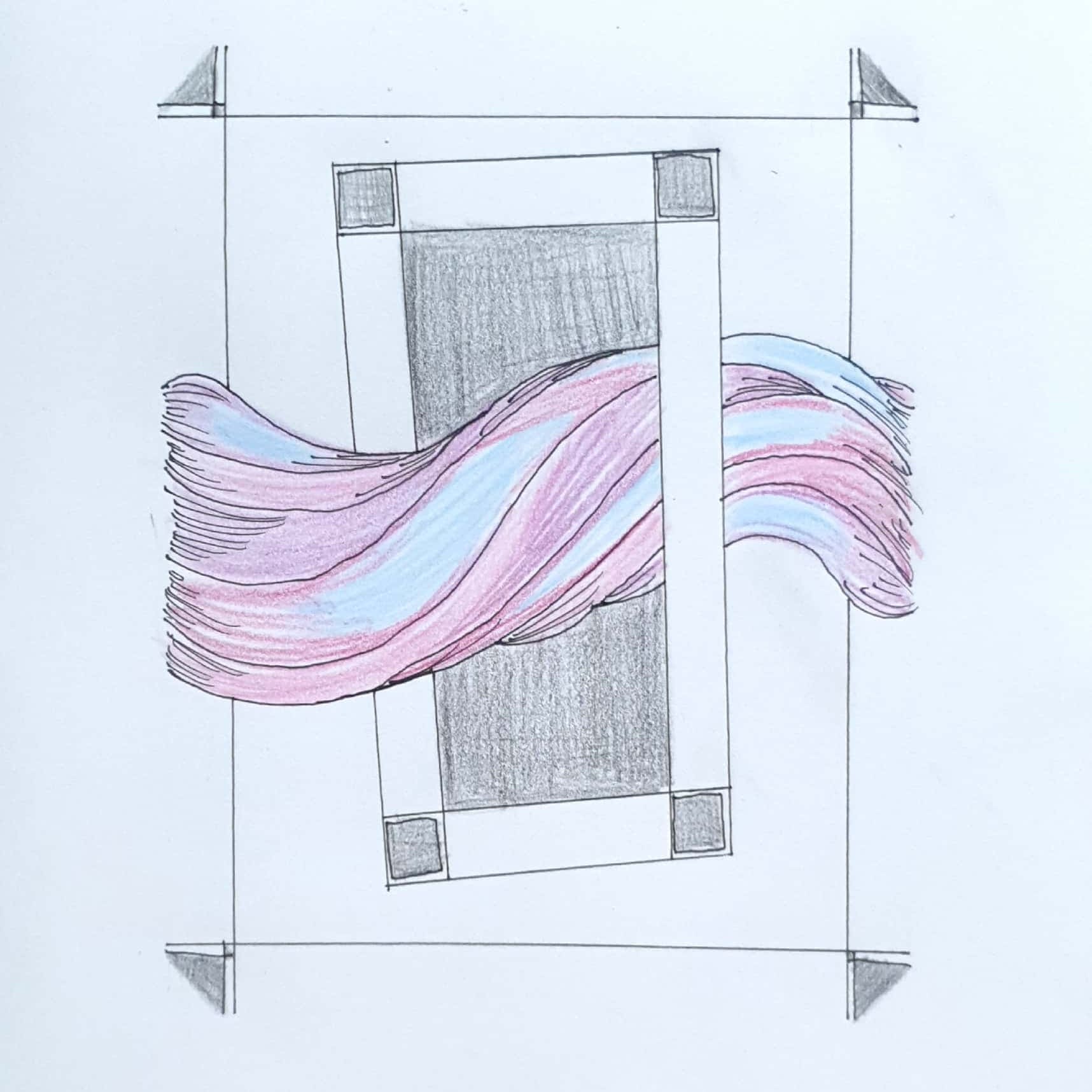  Twist Galaxy 뒤틀린 우주 / 일러스트 그림 드로잉 / 추상화 그리기