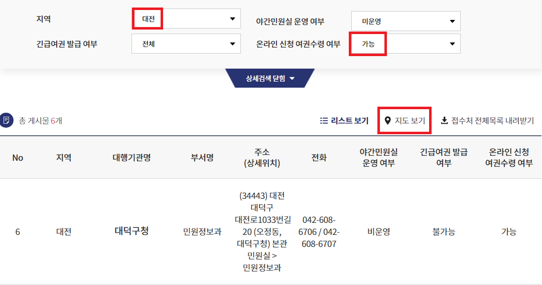 여권-재발급-장소-대전