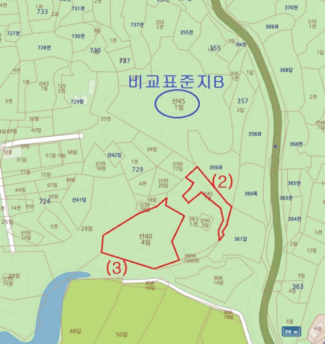 대전지방법원2022타경102598 지 번 약 도