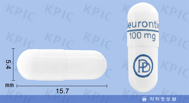 뉴론틴캡슐 100mg 사진