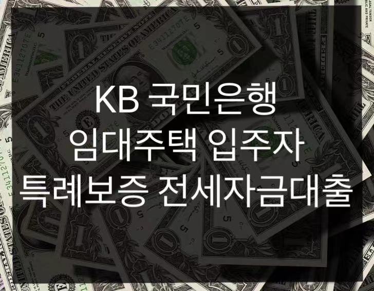  국민은행 임대주택 입주자 특례보증 전세자금대출