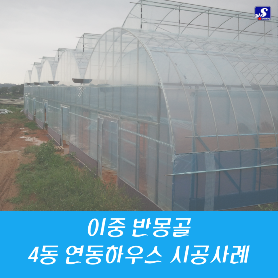  [400평 비닐하우스 시공] 화성시 비닐하우스 시공 전문업체 / 스마트팜 설계 및 시공 / 연동하우스 / 단동하우스 / 비가림하우스 / 버섯하우스 / 블루베리하우스 / 몽골하우스 / 반몽골하우스 / ..