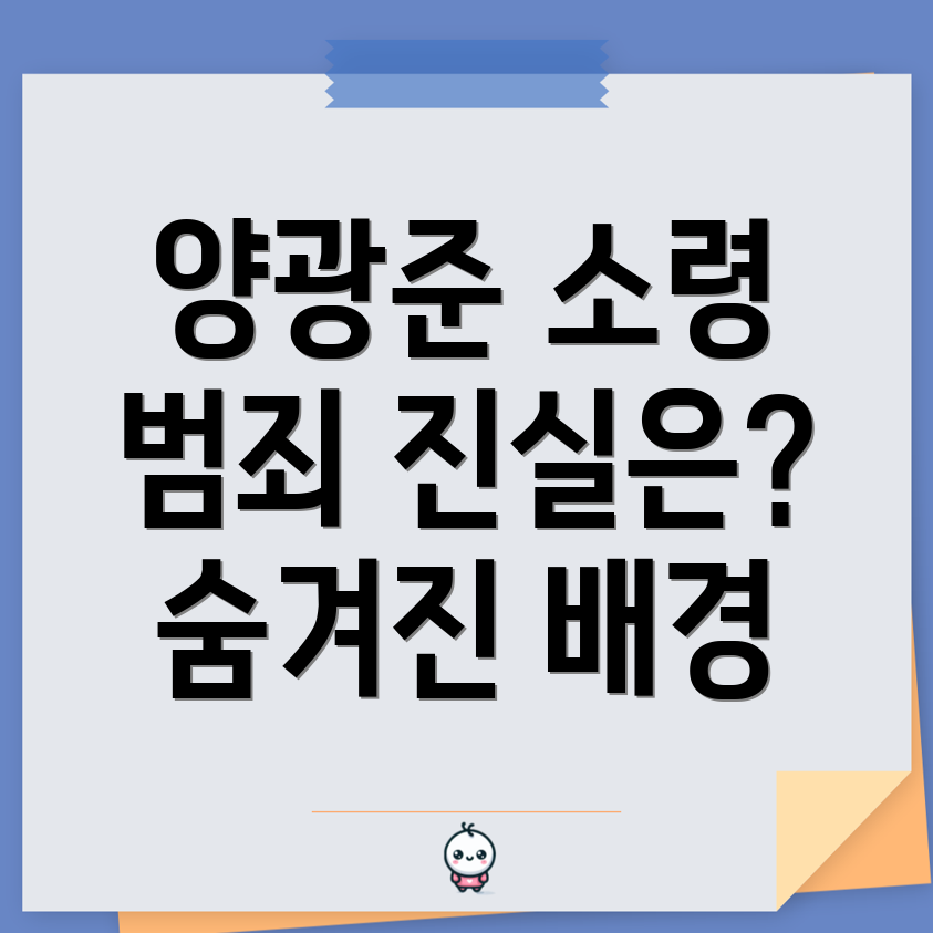 양광준 범죄