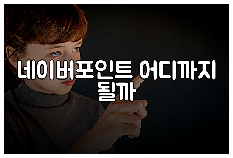 네이버포인트 어디까지 될까