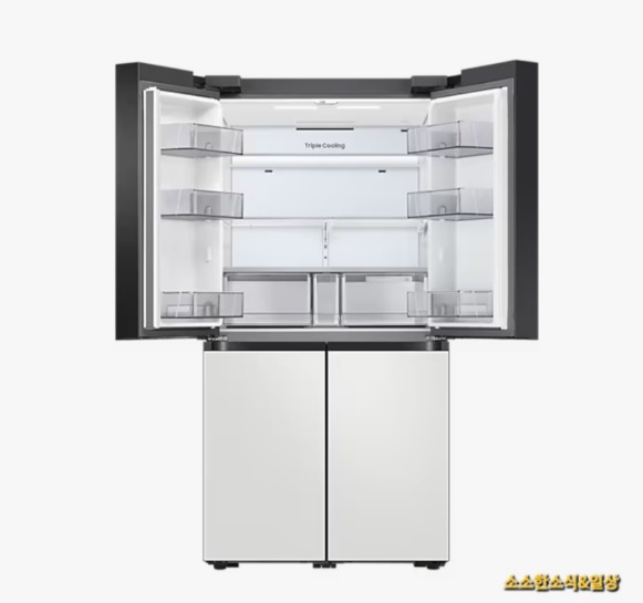 삼성 BESPOKE 냉장고 상단 오픈