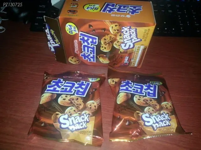 한국 과자의 악랄한 과대포장 오리온 초코칩