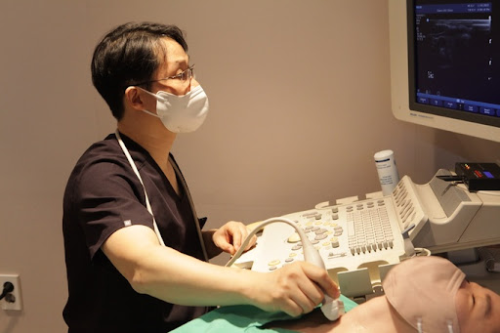 귀밑 멍울 초음파검사 사진