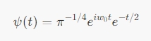 Morlet wavelet 함수