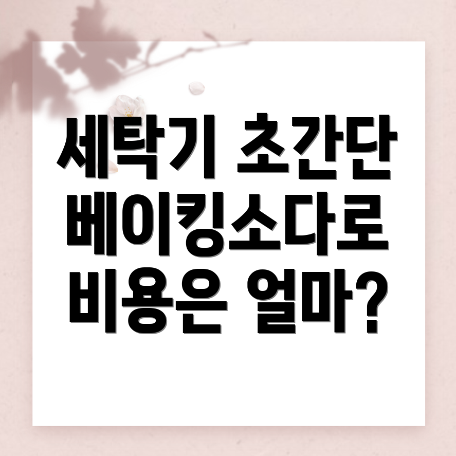 세탁기 청소