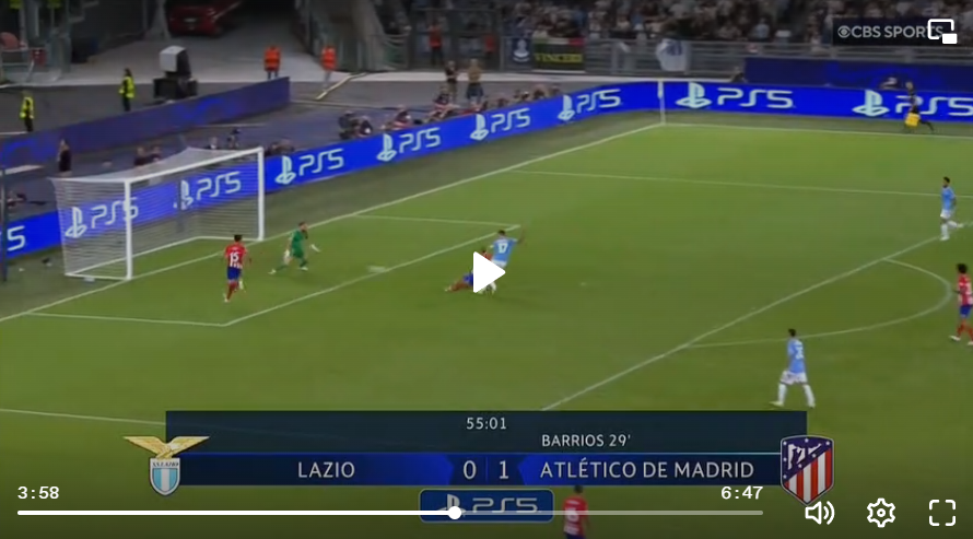 S.S.Lazio - Club Atletico de Madrid Highlights