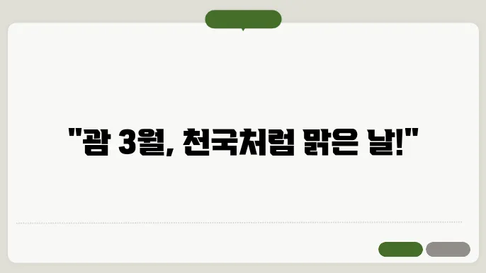 괌 3월 날씨