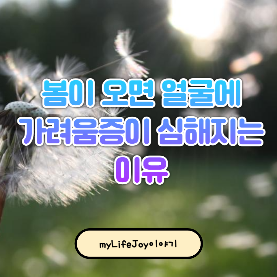 봄이 오면 얼굴에 가려움증이 심해지는 이유