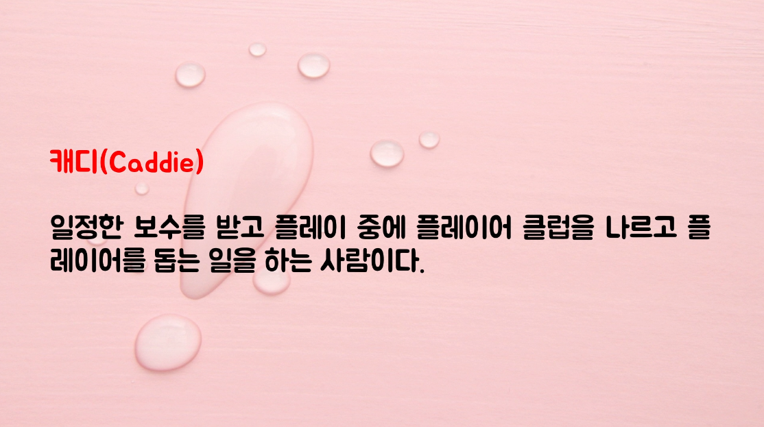  골프용어 36 - 44