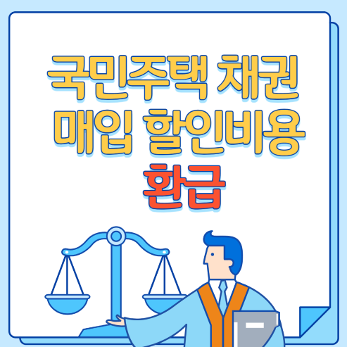 국민주택채권 매입 할인비용 환급