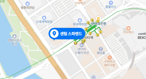 스파랜드-지도