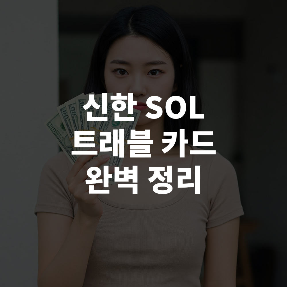신한 SOL 트래블 카드 완벽 정리
