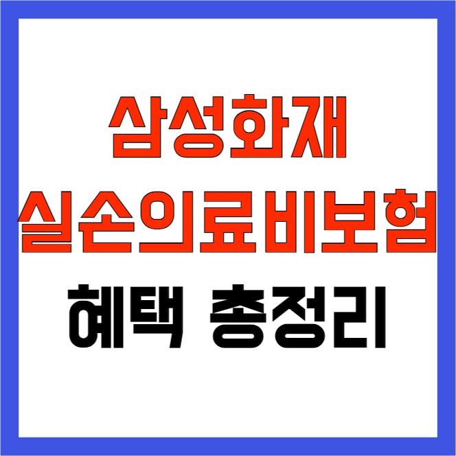 나만 알고 있는 삼성화재 실손의료비보험 혜택 바로가기